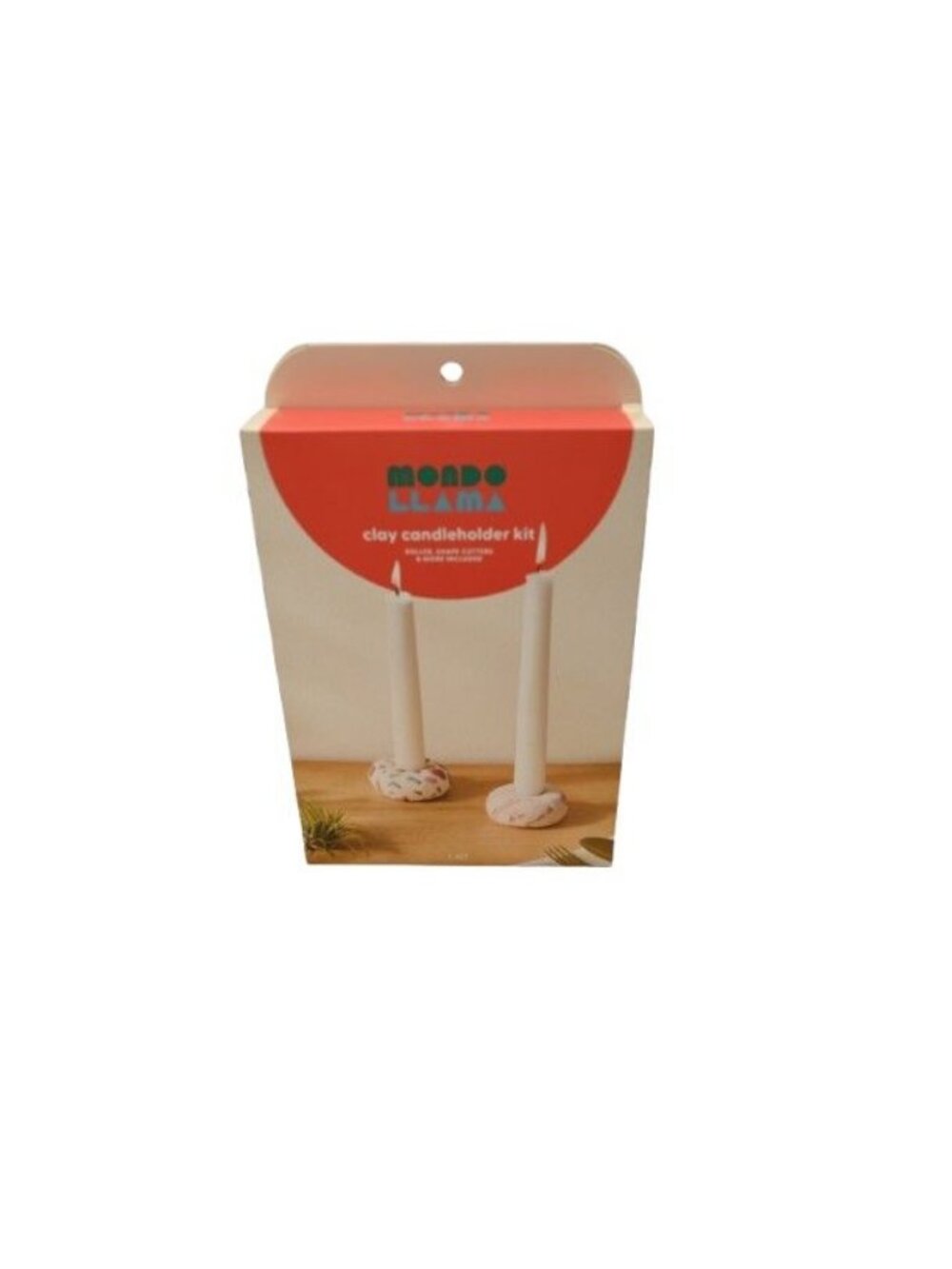 NIP Mondo Llama Clay Candleholder Craft Kit Home Decor Handmade